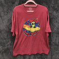 DOM Shirt Mens 2XL Red I Need Some Space Alien Graphic Tee Tagless Crew Neck