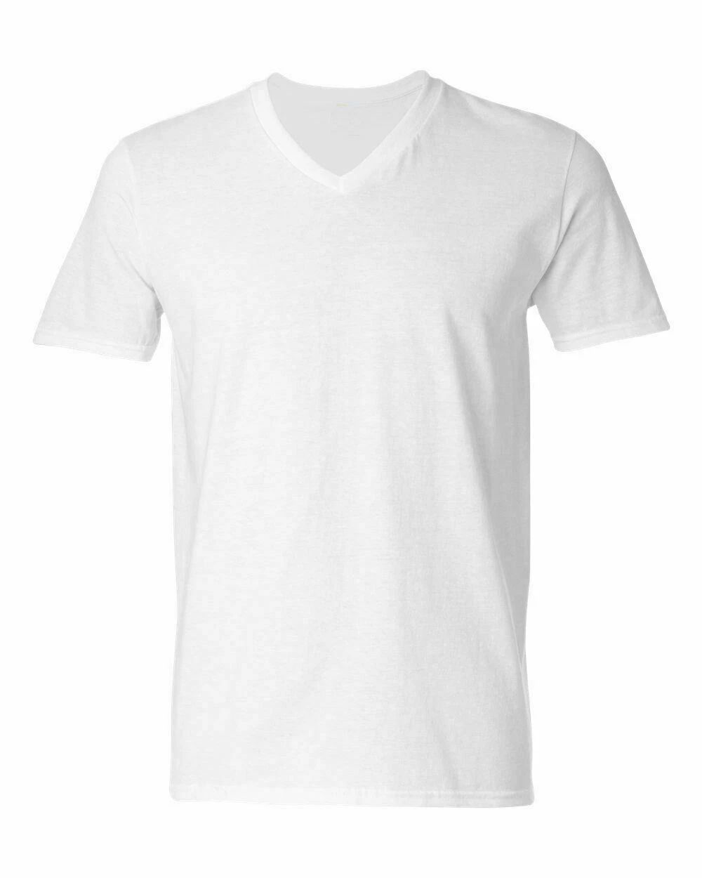 Mens 100% Cotton Short Sleeve V Neck T-Shirt Plus Size 2XL-6XL