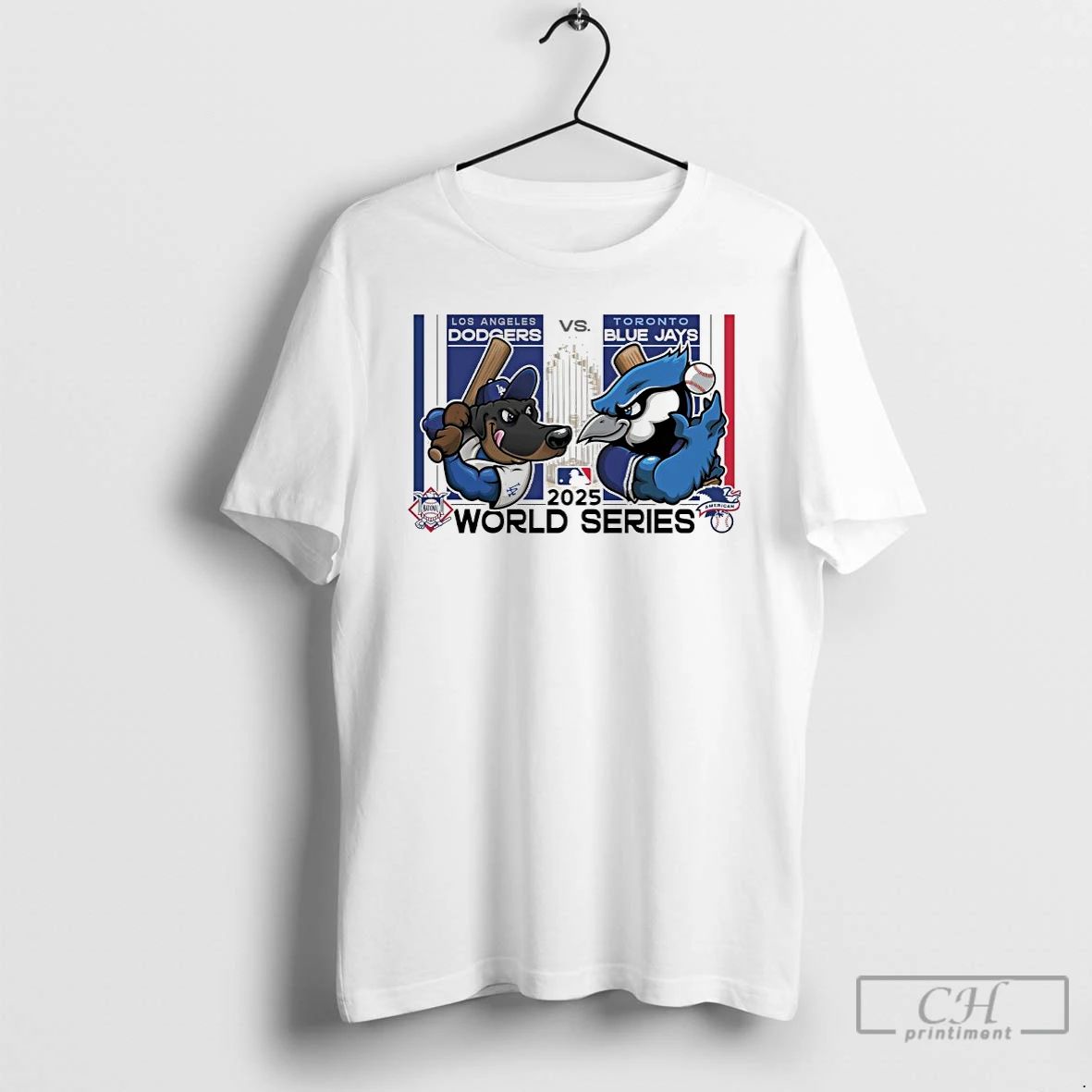 Classic Los Angeles Dodgers Vs Toronto Blue Jays 2025 World Series Mascot T Shirts
