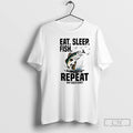 Premium Eat Sleep Fish Repeat Any Questions Graphic T Shirts