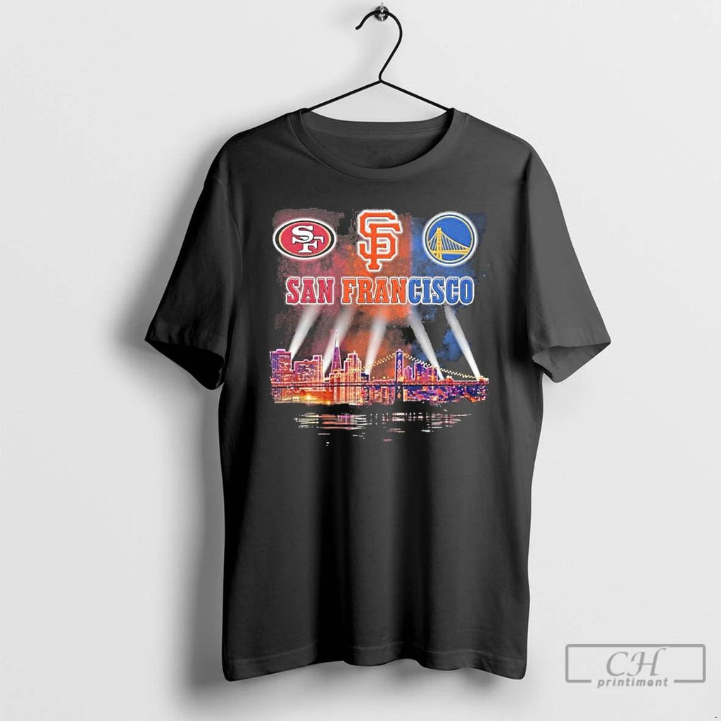 Classic Retro City Of San Francisco Sports Teams Logo T Shirts