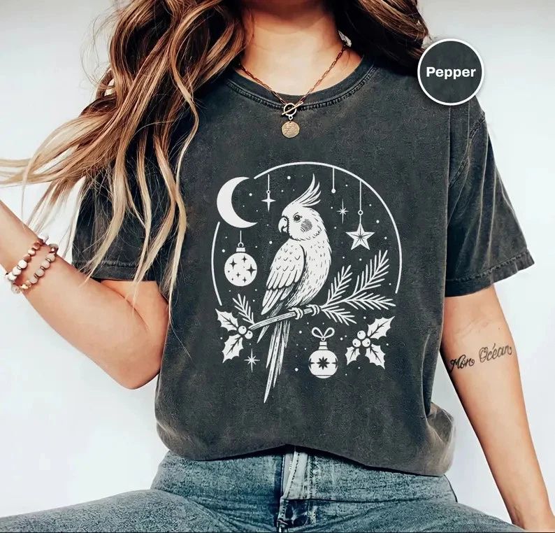 Parrot Boho Bird Graphic Comfort Tee