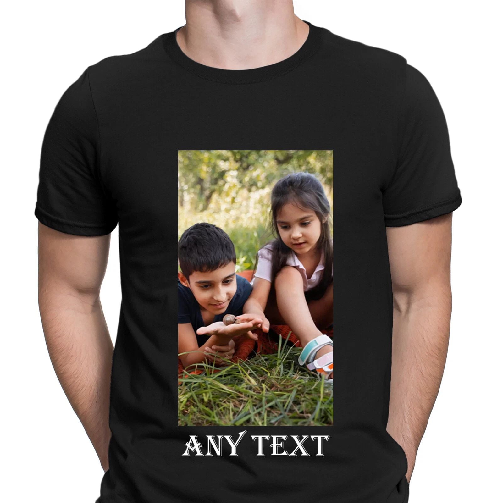 Personalised Any Text & Photo Image Here Stag Do Party  Mens T-Shirts#6NE 1T9A5