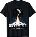 Artemis II Launch to The Moon 2026 Unisex T-Shirt, Gildan 5000