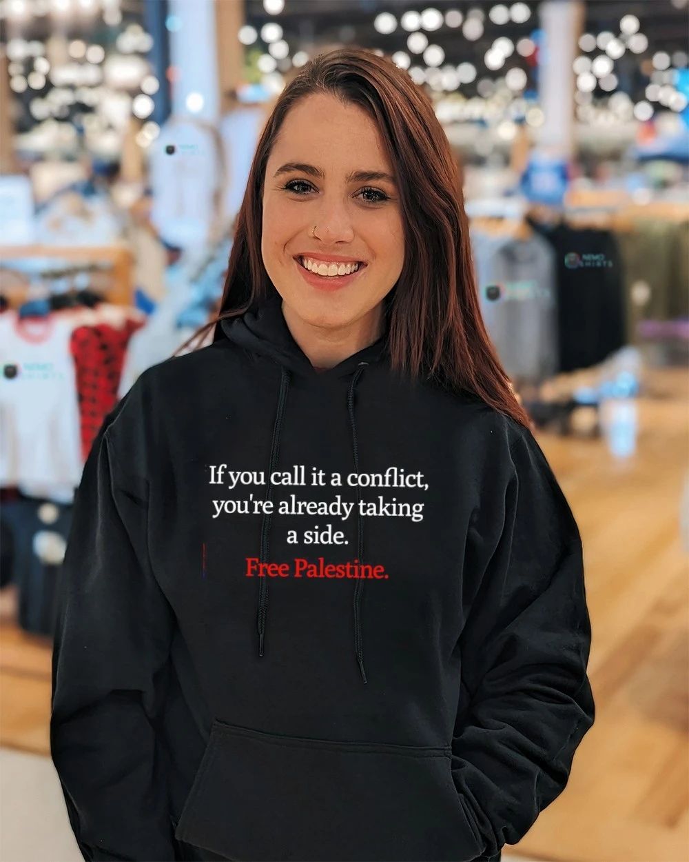 If you call it a conflict you’re already taking a side Free Palestine shirt