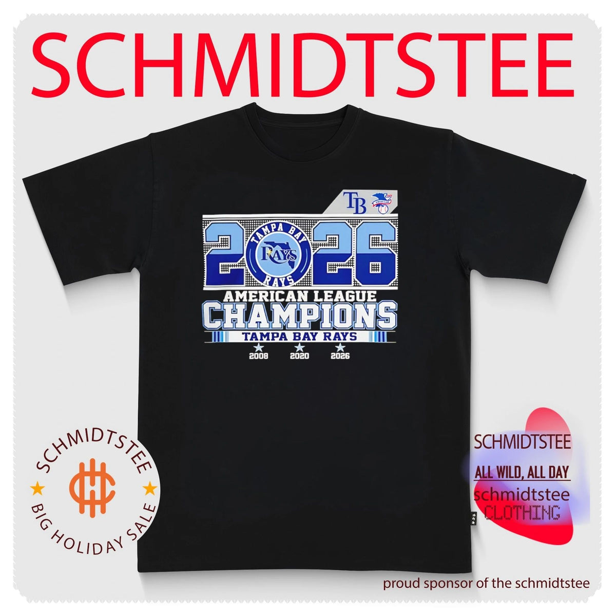 2026 American League Champions Tampa Bay Rays shirt