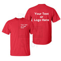 Custom Text T-Shirt, Personalized Text, Add Your Own Text, Front and Back