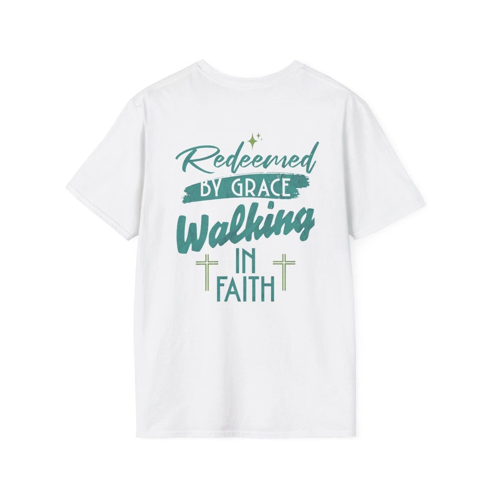 Redeemed by Grace Faith-Inspired Unisex Soft style T-Shirt