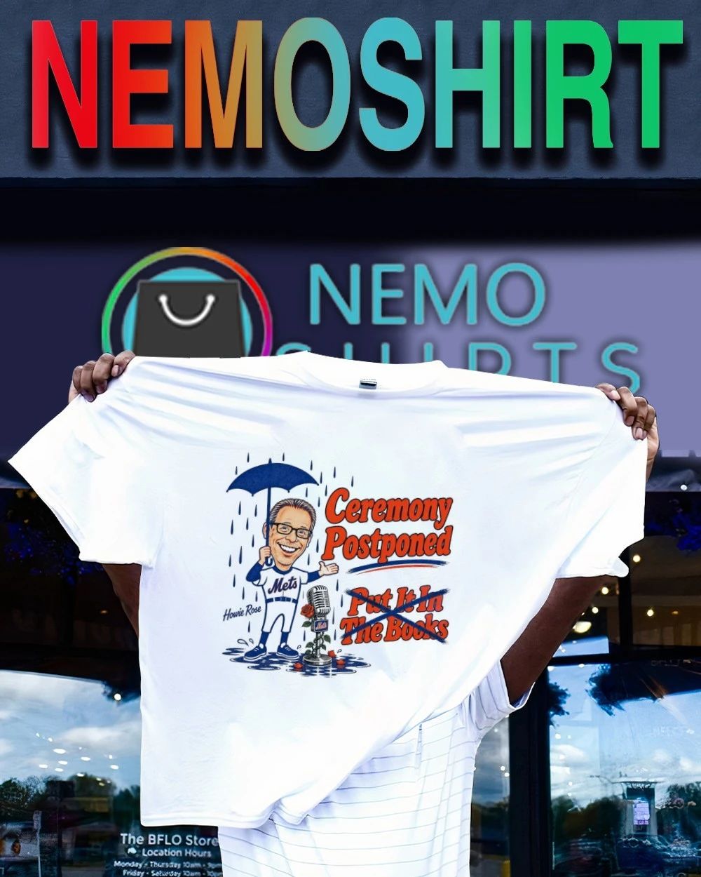 Howie Rose Mets Ceremony Postponed Put It In The Books shirt