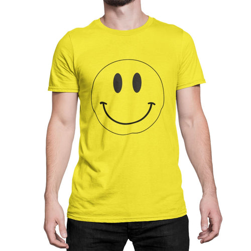 Acid Rave Face Mens  T-Shirt Retro Dance Music Tee 80s 90s Fancy Dress
