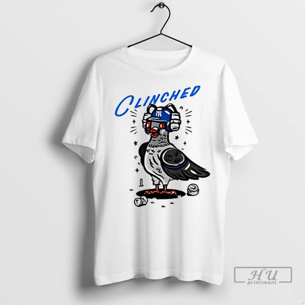 Officials Dove New York Yankees Mlb Baseball Clinched 2025 Ladies T Shirt