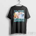 Classic I Love Womens Sportsousehold Chores T Shirts