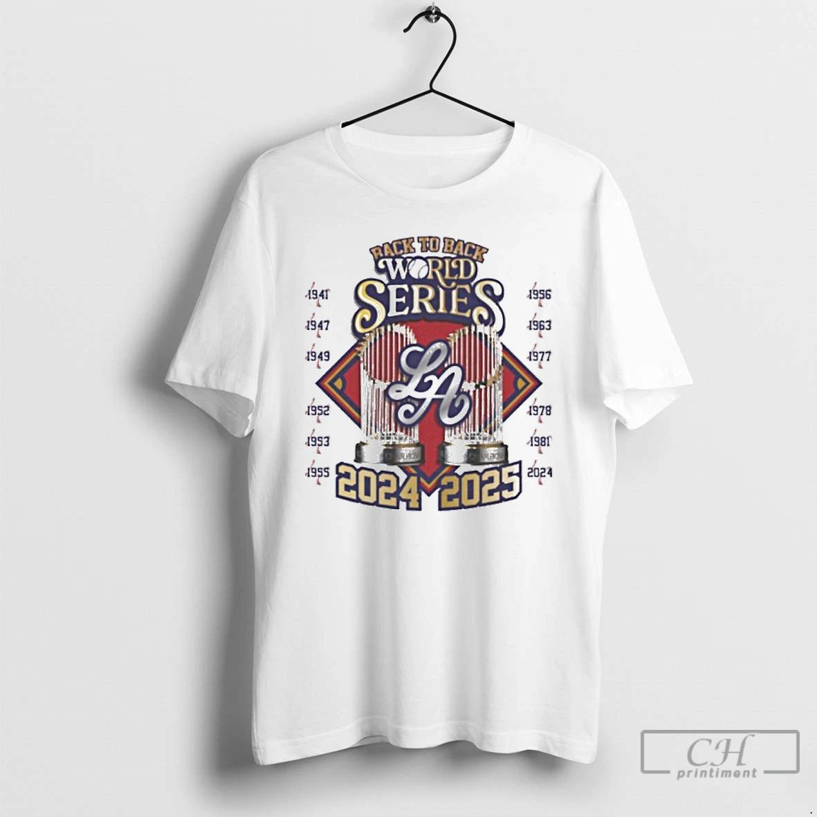 Premium Back To Back World Series 2024 2025 Cup T Shirts