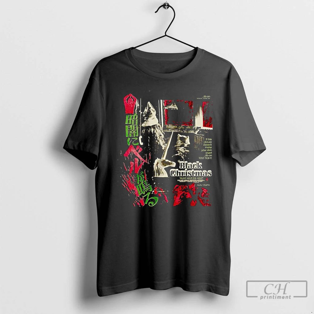 Premium Black Christmas International Silent Night Evil Night T Shirts