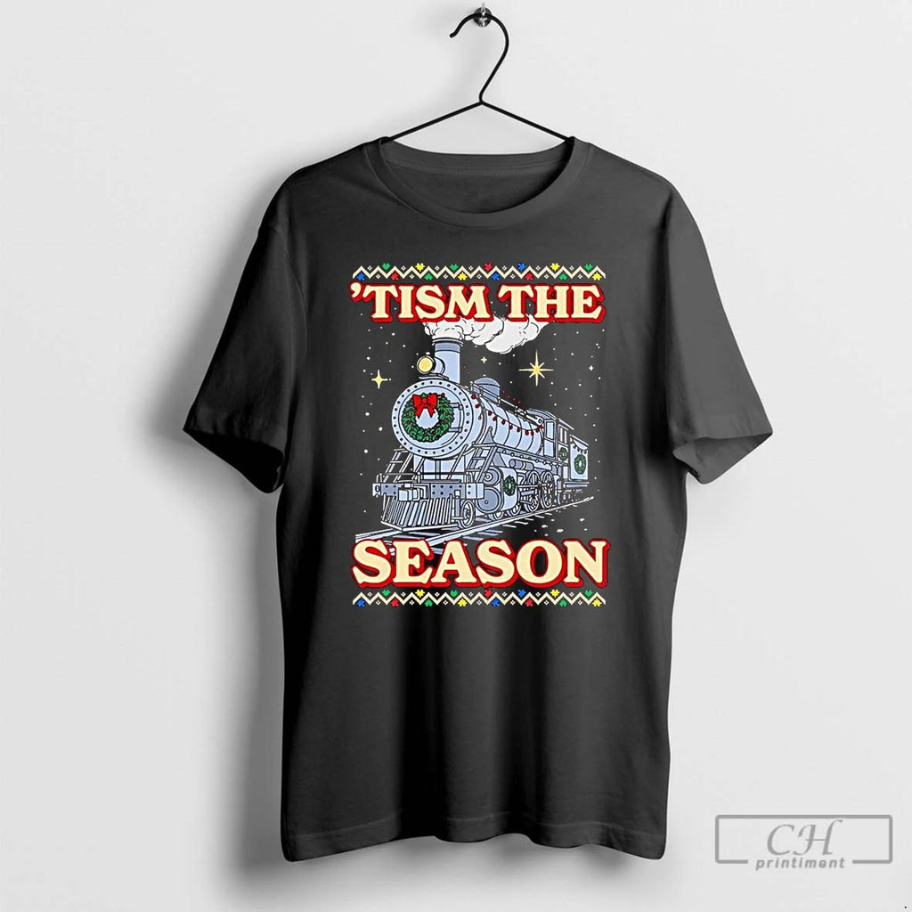 Premium Train Tism The Season Christmas T Shirts
