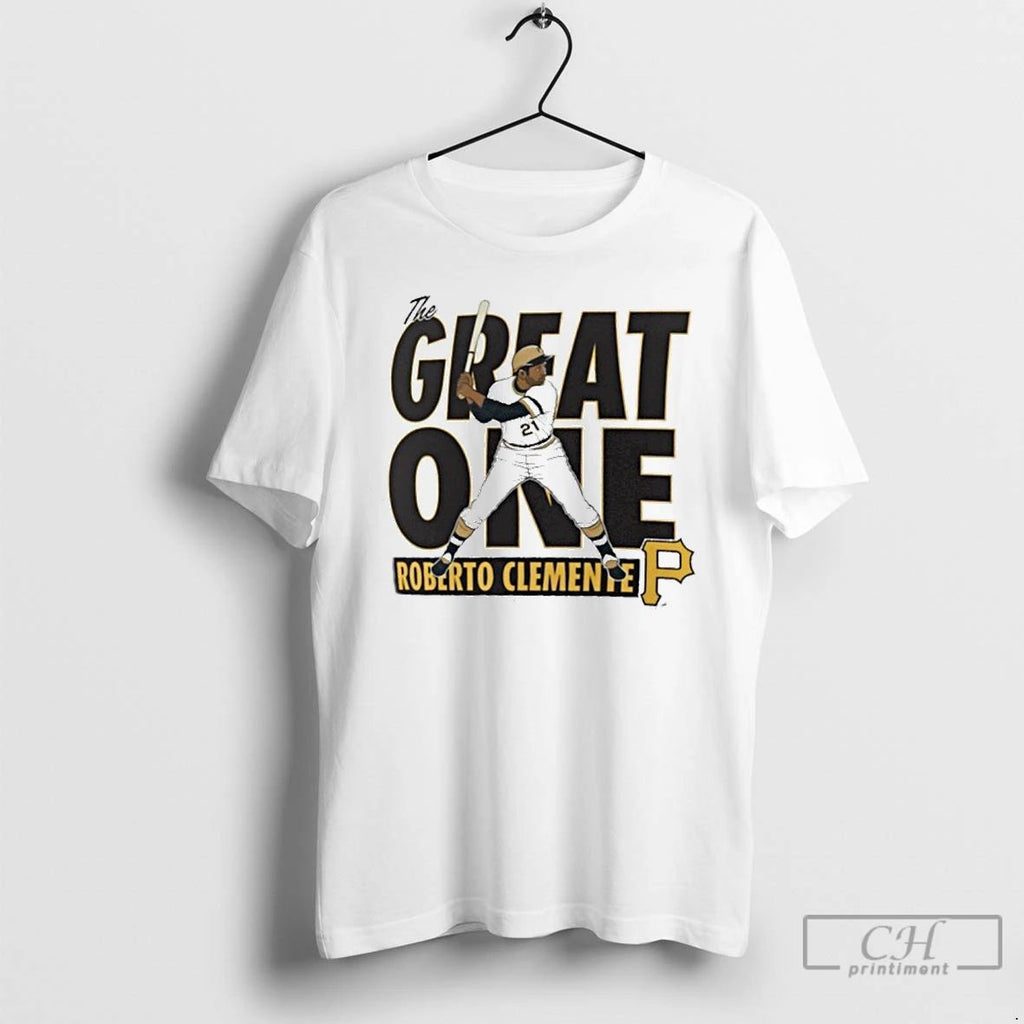 Premium Roberto Clemente Pittsburgh Pirates The Great One Player T Shirts