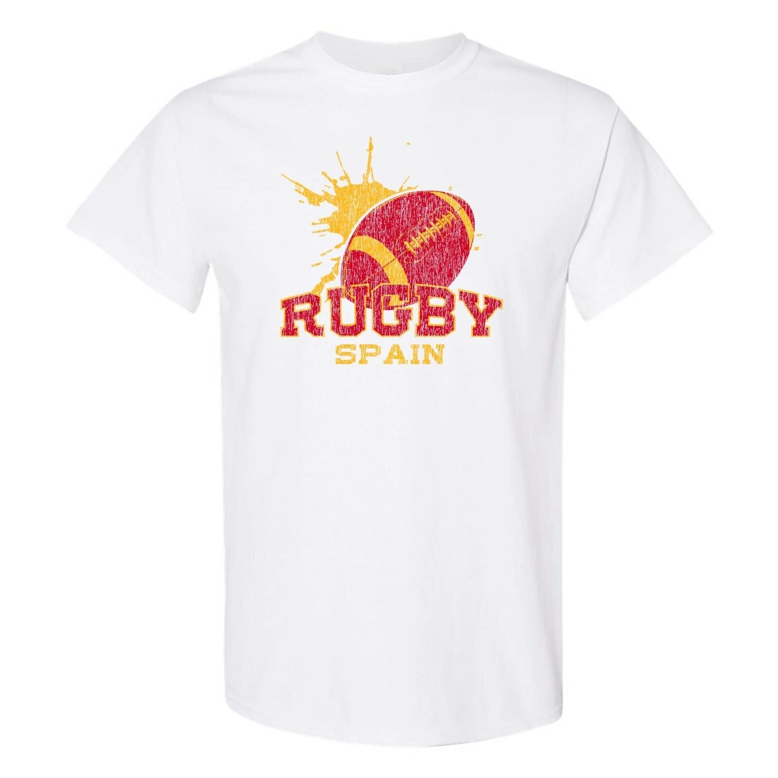 Spain Rugby - Summer Games Football Competition T Shirt - White