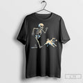 Premium Skeleton Chasing Pug Halloween Dog Mom Pug