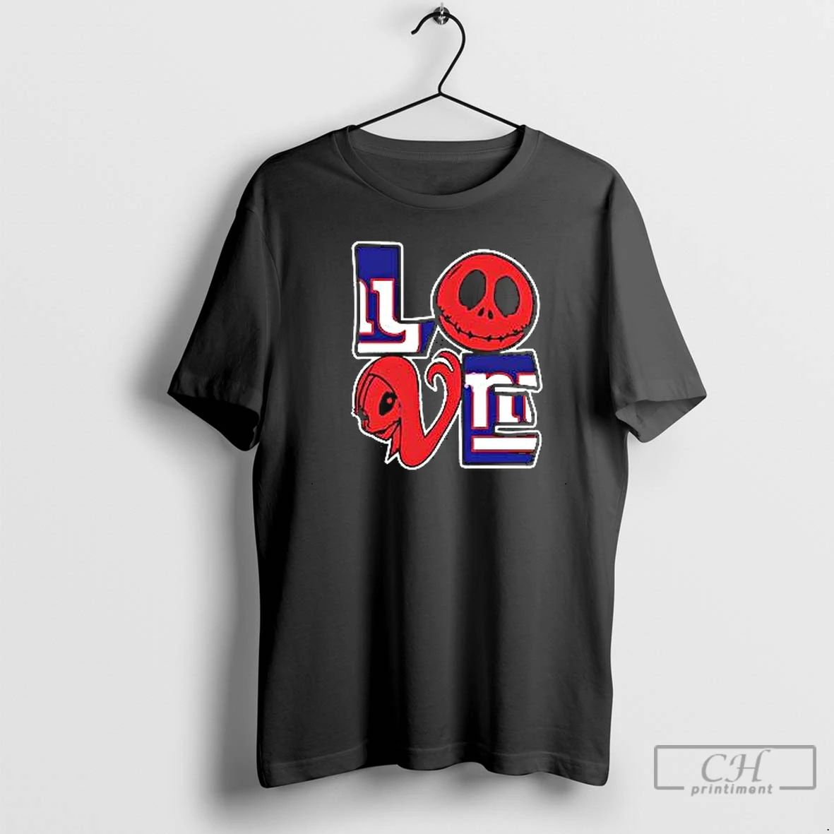 Premium Jack Skellington And Sally Fan New York Giants T Shirts