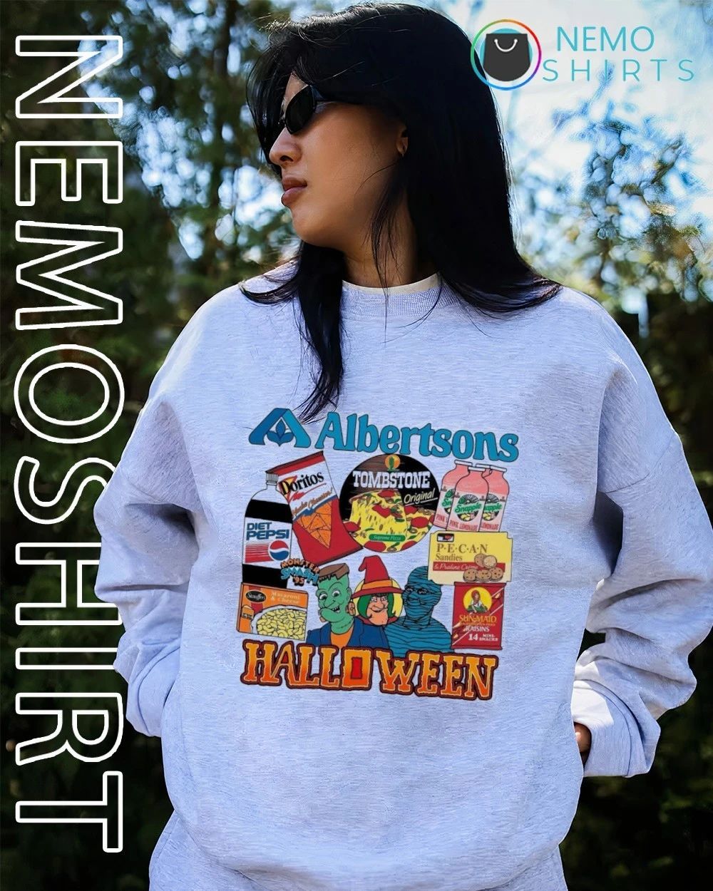 Albertsons Halloween Monster Smash ’95 Collage shirt
