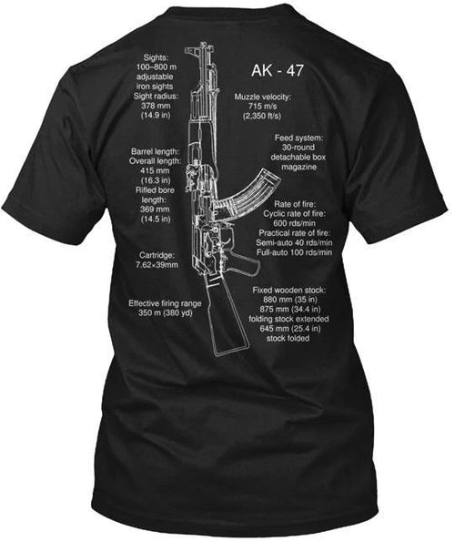 Ak 47 Specs Last Day Tee T-Shirt Made in the USA Size S to 5XL