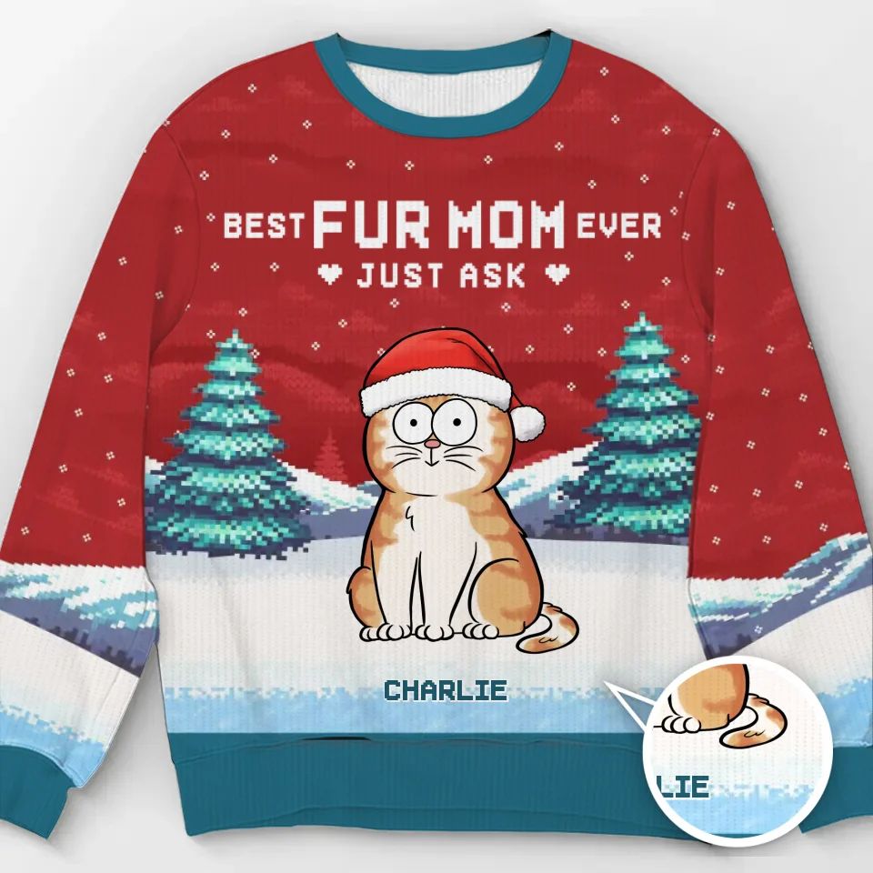 A Cozy Way To Celebrate Christmas With Your Furry Friends - Dog & Cat Personalized Custom Ugly Sweatshirt - Unisex Wool Jumper - Christmas Gift For Dog Lovers, Cat Lovers