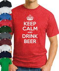 KEEP CALM AND DRINK BEER T-SHIRT > Funny Slogan Novelty Geek Men's top
