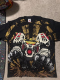 Mighty Morphin Power Rangers White Tigerzord Dragonzord Vitamins AOP Shirt Large