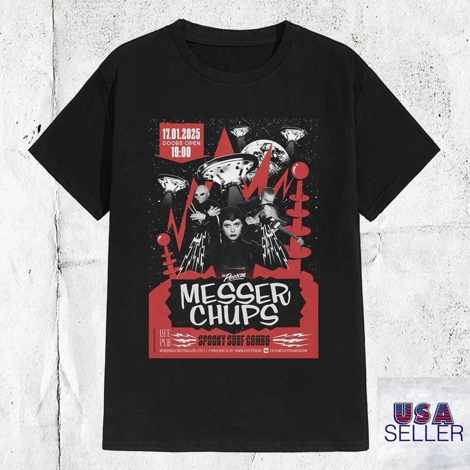 Messer Chups Band Spooky Surf Combo Live In 2025 T Shirt Size S-5XL BT1957