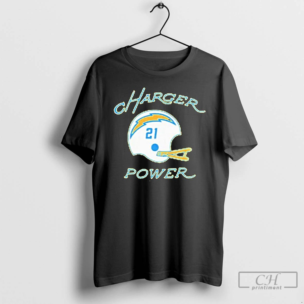 Classic Los Angeles Chargers Charger Power Football T Shirts