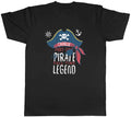Personalised Part Time Pirate Full-Time Legend Mens T-Shirt Tee Gift Top