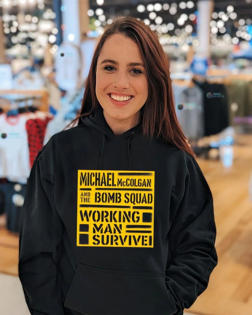 Michael McColgan and the Bomb Squad Working Man Survive shirt