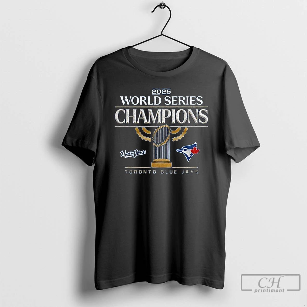 Classic Blue Jays World Series Champions 2025 Trophy Signature T Shirts