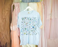 Boho Wildflower Forget Me Not Comfort Tee