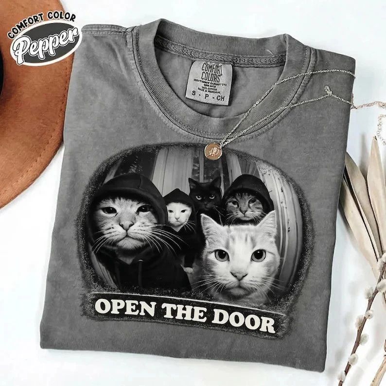 Funny Cat Gang Comfort Tee Cat Lover Humor Animal Gift Unisex