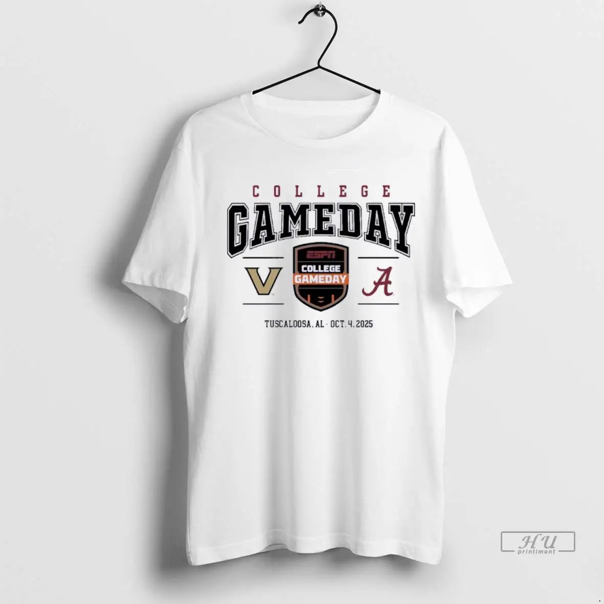 Trending Vanderbilt Vs Alabama 2025 College Gameday Tuscaloosa Al T Shirts