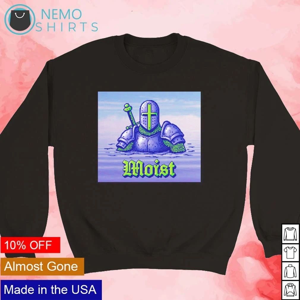 Moist Pixel Art Knight medieval funny armor shirt