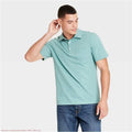 Slub Jersey Polo Shirt Goodfellow & Co Aqua XL *SEE DEAL!!!*