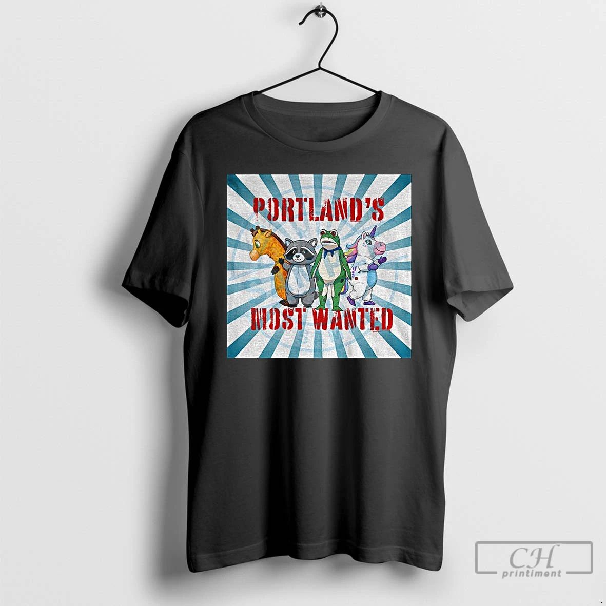 Classic Raccoon Portland Frog Portlands Most Wanted Protest Anti Ice Political T Shirts