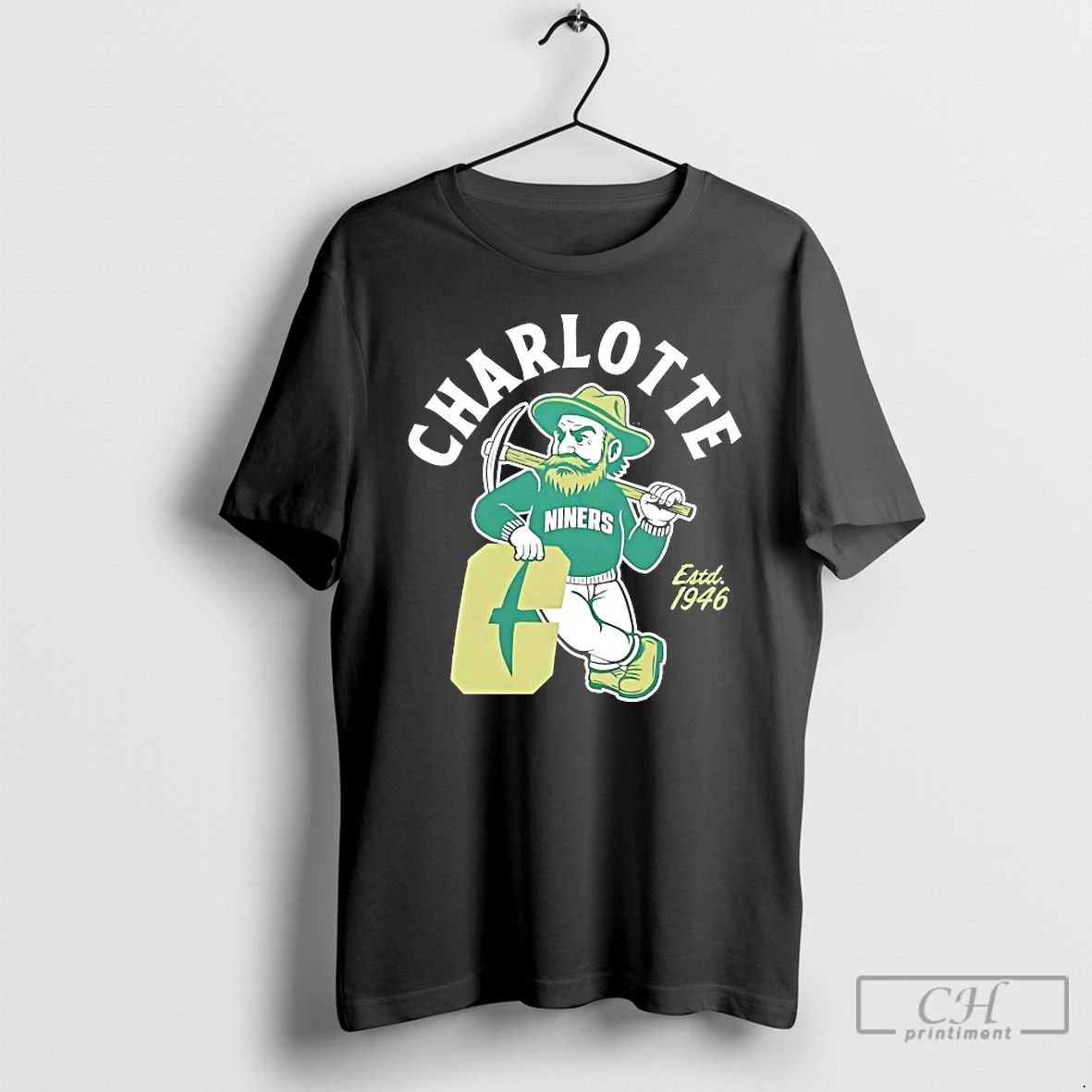 Classic Unc Charlotte 49ers Mascot Norm The Niner T Shirts