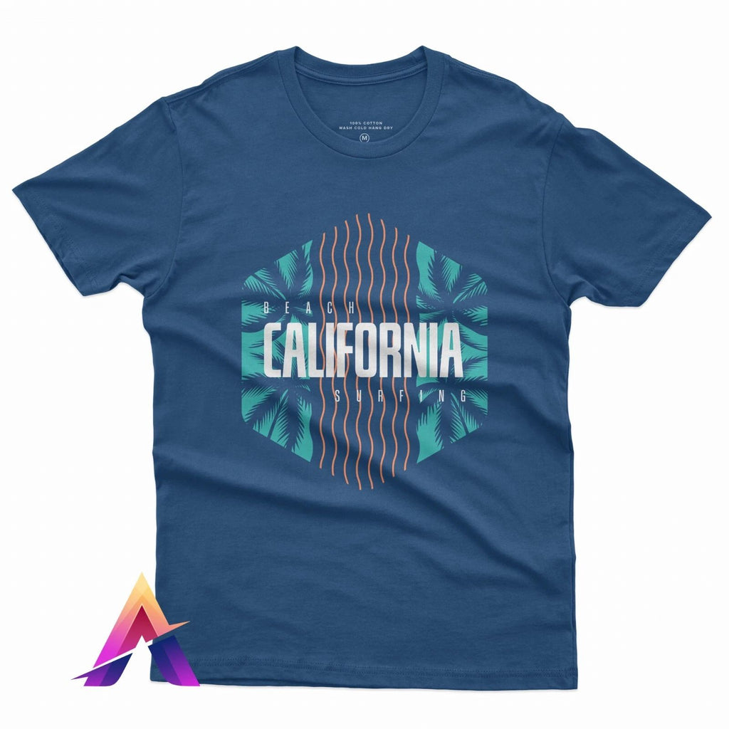 Printed t-shirt Cotton California Surfing USA Graphic Jersey for Men Women