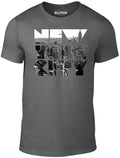 New York City T-Shirt - Mens NY Skyline Classic Summer Retro Fashion T Shirt NYC