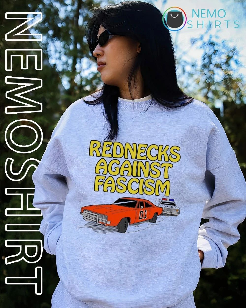 The Dukes of Hazzard Rednecks Against Fascism ICE shirt