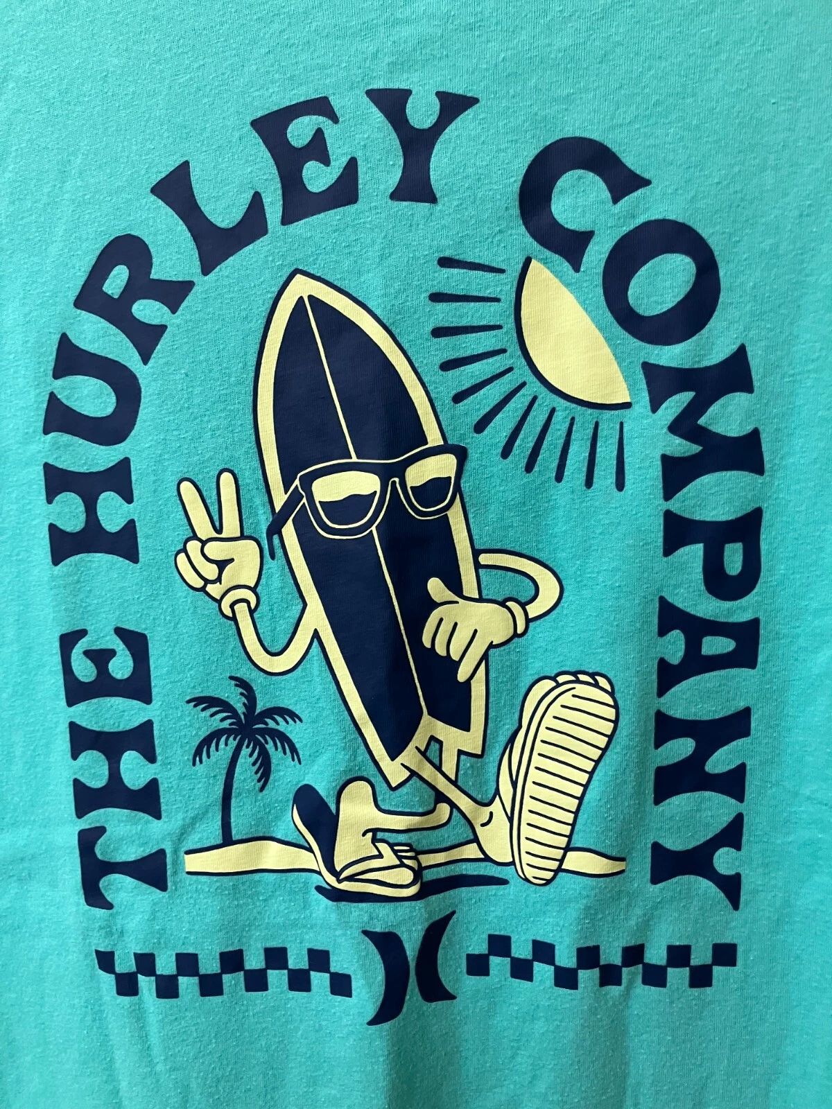 The Hurley Surf Company Blue T-shirt Size XL