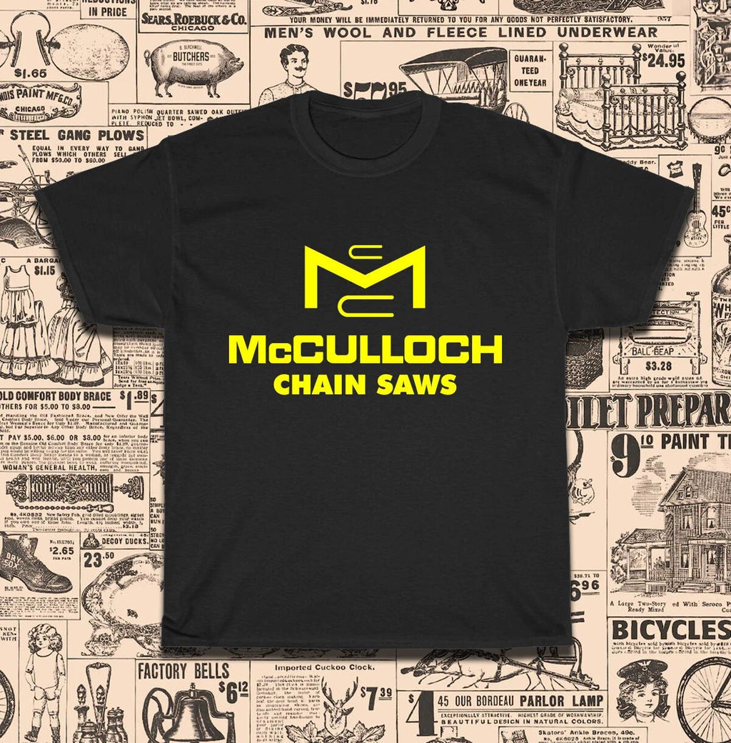 New Hot McCulloch Vintage Chainsaws Logo T-Shirt American Size S-5XL T-Shirt