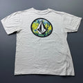 Volcom T Shirt Boys Large White Graphic Logo Streetwear Skate Surf Casual Kids