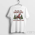 Classic Buckle Up Snowflake Santas Coming To Town Christmas T Shirts