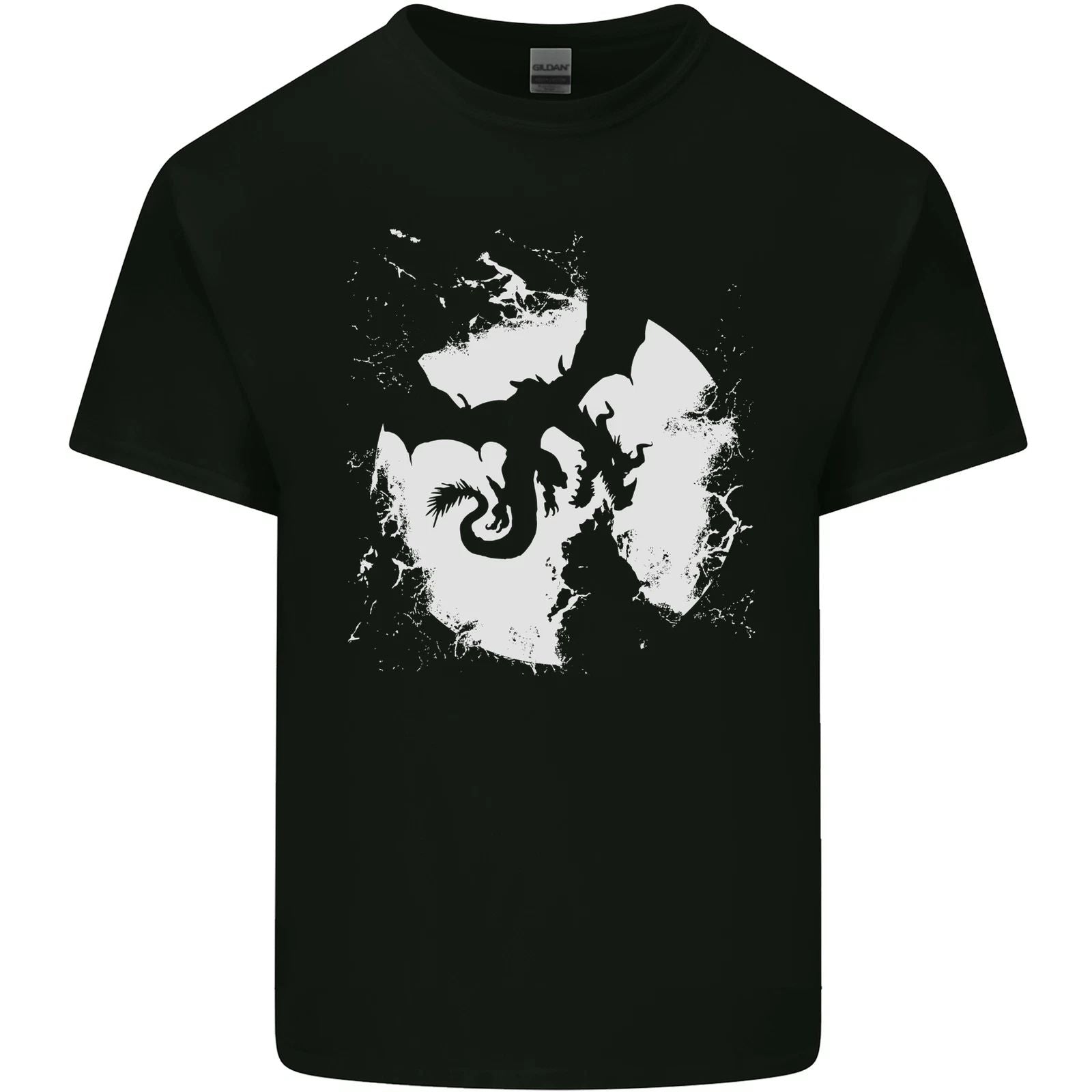 Dragon Moon Fantasy Mens Cotton T-Shirt Tee Top