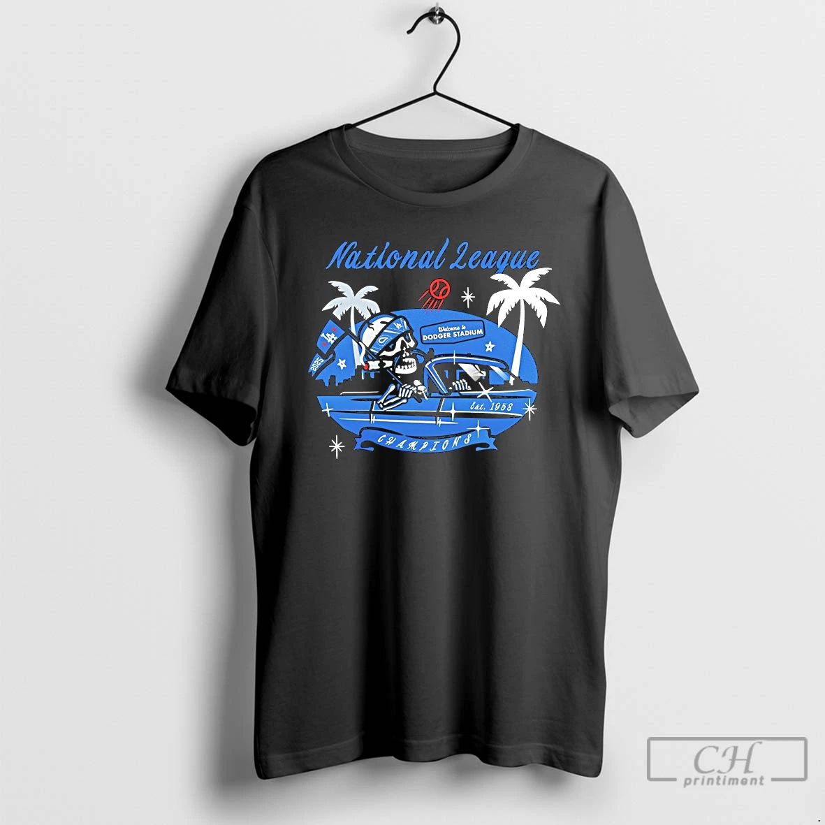 Classic Los Angeles Dodgers Shohei Ohtani Cigar National League Champions T Shirts