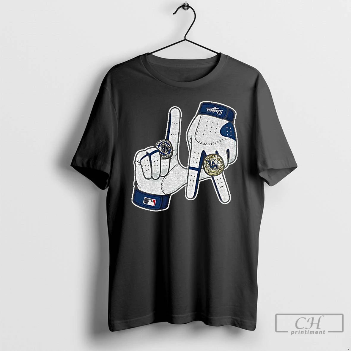 Classic Los Angeles Dodgers 2025 La Gloves Rings T Shirts
